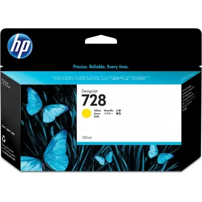 HP 728 Yellow Sarı 300ML Plotter Kartuşu F9K15A